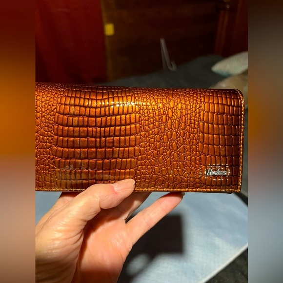 Copper leather henghuang wallet - Picture 6 of 7